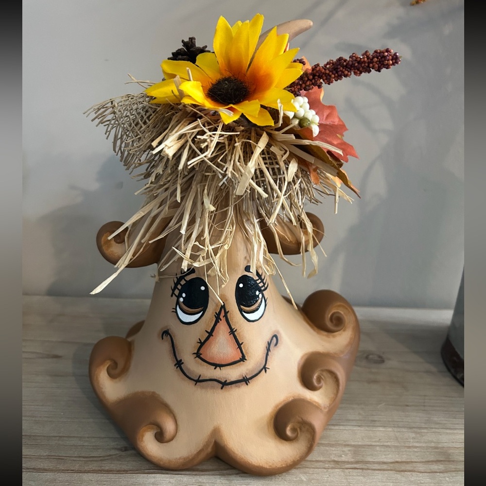 Scarecrow ceramic tree